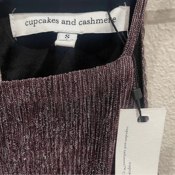 Shimmering Pink and Black Jumpsuit by Cupcakes and Cashmere - Picture 5 of 10